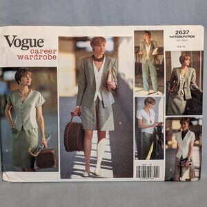 Vogue pattern 2637 Misses Very Easy SEW size 6-10 VINTAGE! 1991 NEW/UNCUT